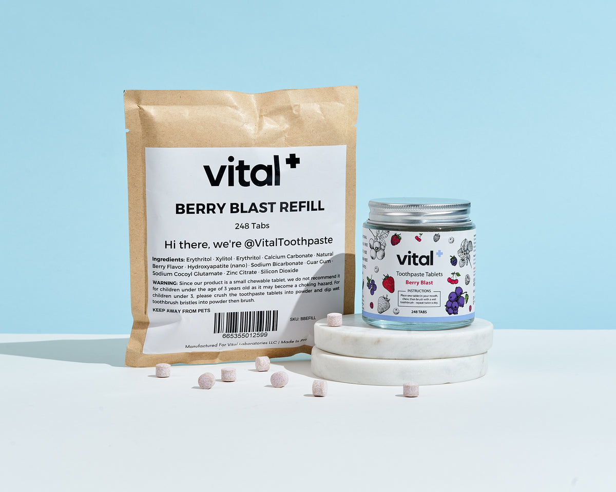 Berry Blast (248 Tabs) | Made With nHAp - Vital Toothpaste Tablets ...